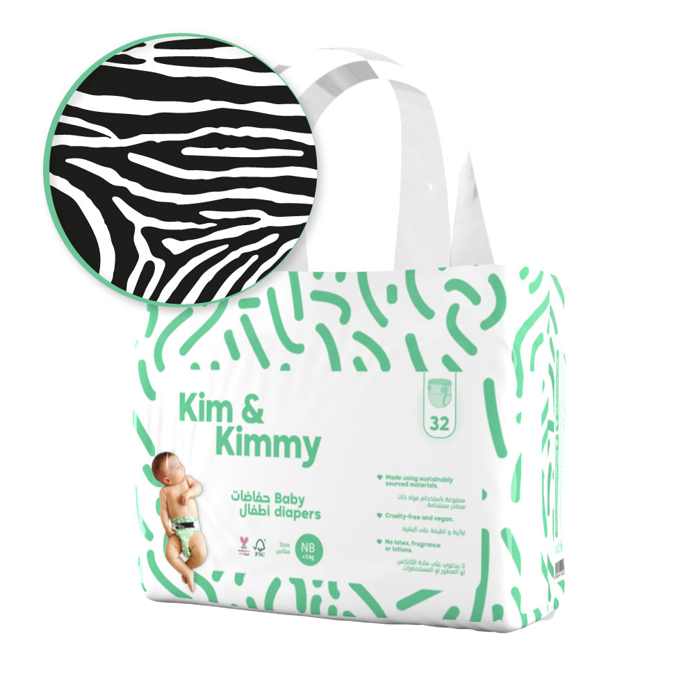 Kim & Kimmy - New Born Diapers, up to 5kg, Qty 32